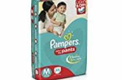 #1: Pampers Medium Size Diapers Pants (Pack of 56) Best Price Online Shopping Coupons & Offers - India