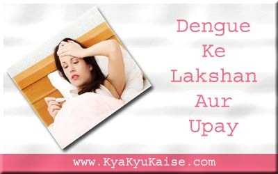 डेंगू के लक्षण और 10 आसान उपाय - Dengue Ke Lakshan In Hindi