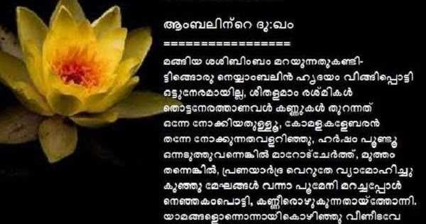 ആംബലിന്റെ ദുഖം  14.07.2016
