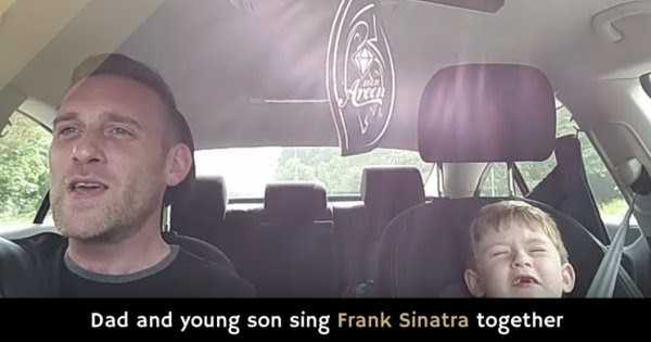 #DadGoals: Dad And Son Sing Frank Sinatra Together