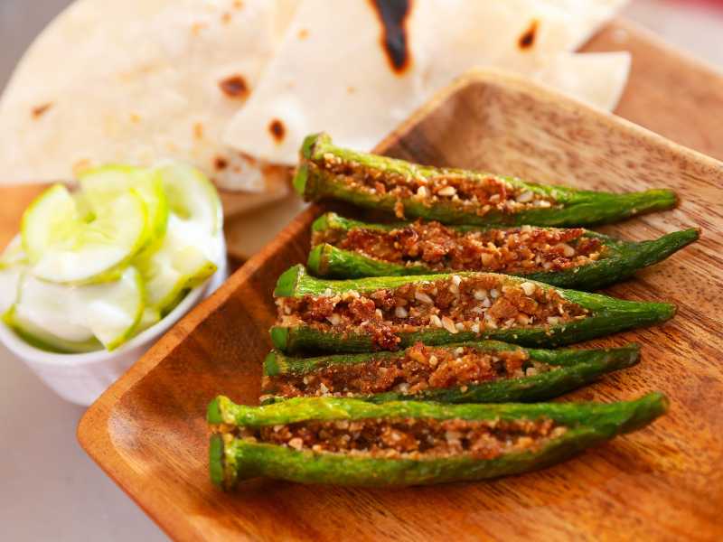  Easy Stuffed Bhindi(stuffed Okra With Simple Spices)