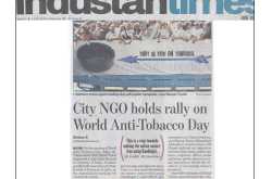  Global Vision NGO Holds Rally On World Anti-Tabacco Day