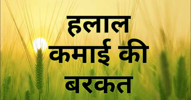 हलाल कमाई की बरकत (Prosperity Of Halal Income)