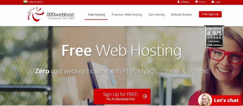 000WebHost Review : WordPress Free Web Hosting