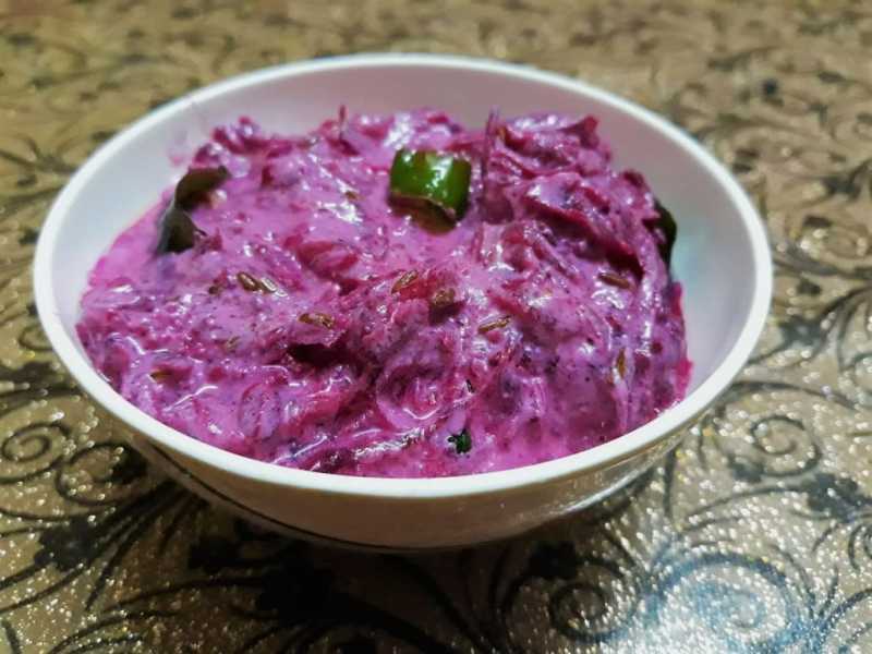 5-Minute Quick & Tasty Beetroot Raita Recipe | Summer Raita Recipes