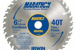 5 Pack Irwin 14023 6-1/2\" x 40 Tooth Marathon Cordless Circular Saw Blades - http://tools4yourhome.com