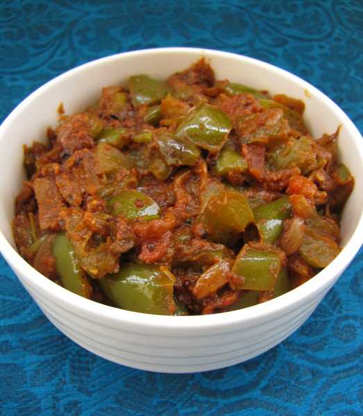 A Delightful Peanut Capsicum Masala  