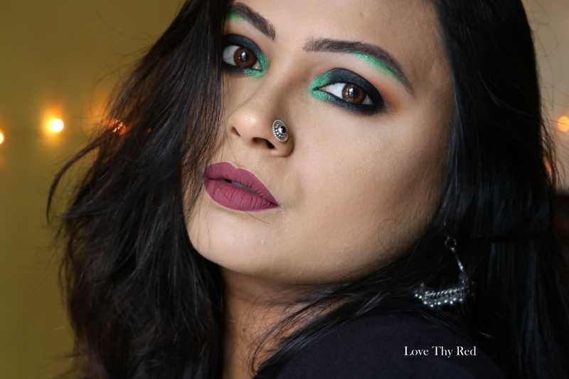 A Mean Green Smokey Eye!