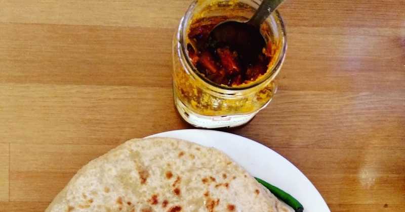 Aloo Paratha, Potato Stuffed Flat Bread, Kartofel Brot