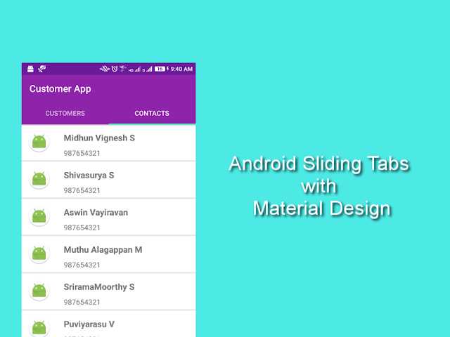 Android TabLayout Tutorial - Material Design Support Library