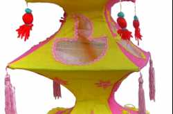 Applique Diwali Lamp Shades