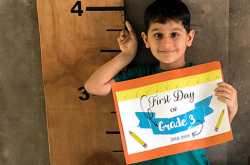 Back to School Ideas - First Day of School Pictures   Free Printables - Butterfingers