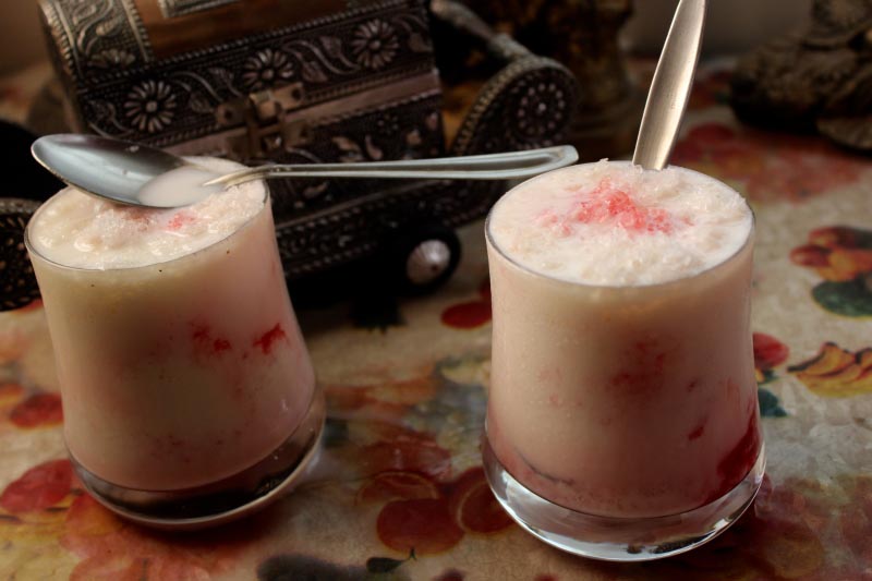 Badam Pisin And Rose Cooler - The Food Samaritan