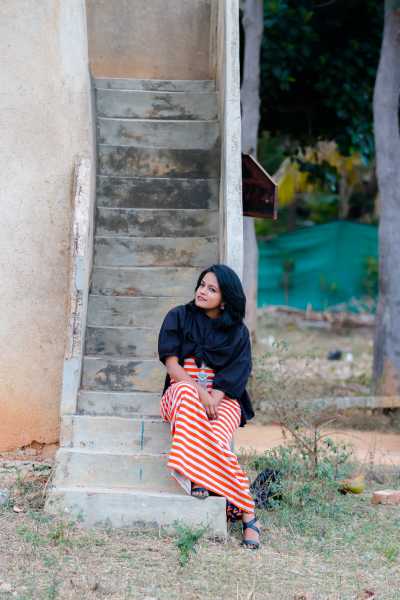 Batwinged But No Hero: Maxi Dress And Batwings Sleeves