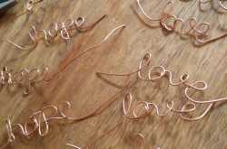 Bespoke tales- wire tags for Shyla