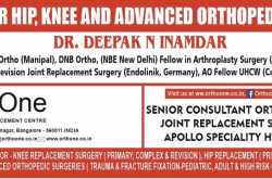 Best total knee replacement surgery in bengaluru at apollo speciality hospital jayanagar -  by dr deepak inamdar a recent review