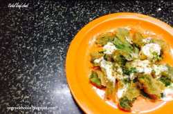 Betel leaf chaat (Tamalapaku tho chaat) (paan patta chaat)