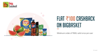 BigBasket Offer - Rs.100 Cashback When You Pay Using Freecharge Wallet