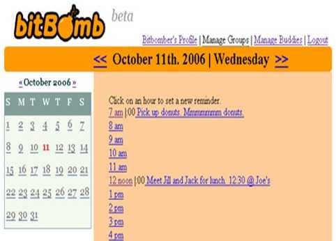 Bitbomb.com Text Message Reminder For Your Task