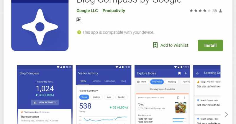 Blog Compass - Google Announces A Blogging App!
