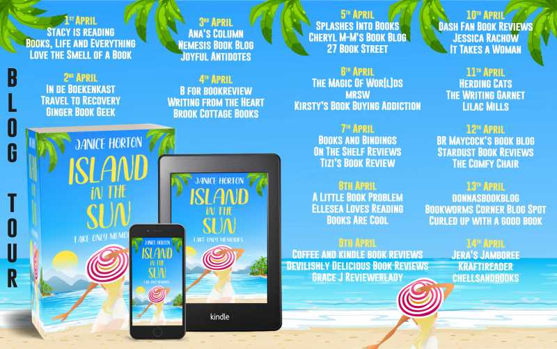 Blog Tour #bookreview Island In The Sun By Janice Horton @rararesources @janicehorton