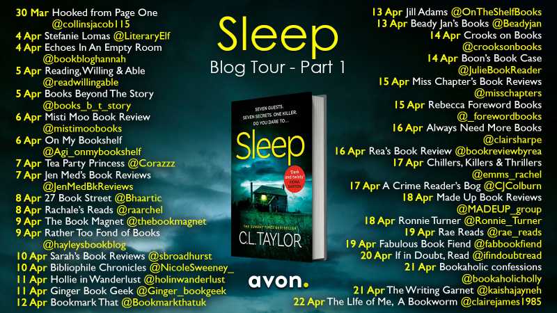 Blog Tour #bookreview Sleep By C. L. Taylor @AvonBooksUK