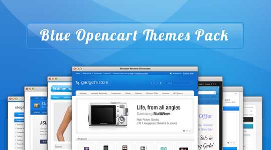 Blue Premium Opencart Themes Pack - Only $35