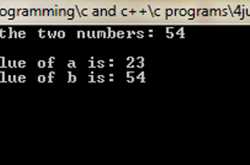 C Program 13: To Swap Two Numbers Using Pointers