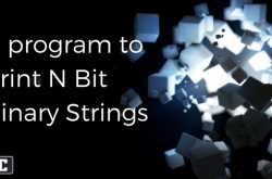 C program to generate all combinations of N-Bit Binary String | PsychoCodes
