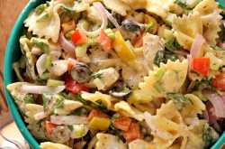 Chicken Pasta salad with creamy mayo dressing