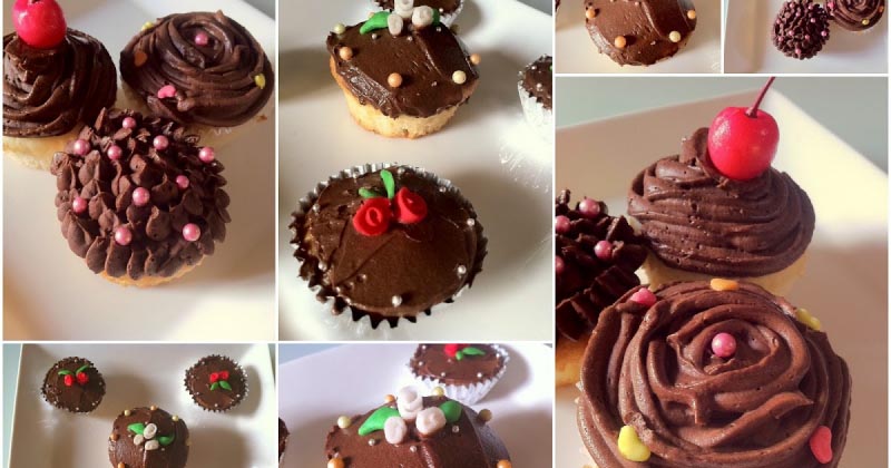 Choco-Vanilla Cup Cake