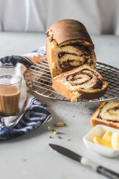 Chocolate Cardamom Swirl Bread - The Cupcake Confession
