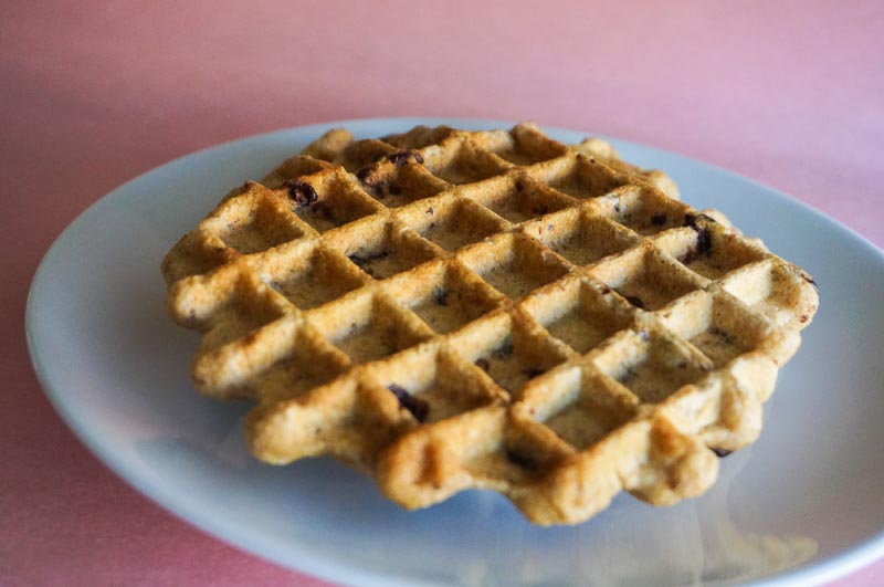 Chocolate Chip Banana Bread Waffles