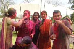 Colours of Holi and Joys of motherhood. 