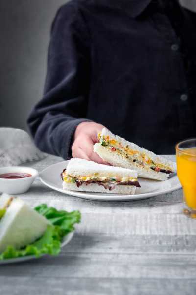 Cream Cheese Vegetable Sandwich