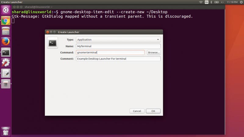 Create Desktop Launcher In Unity Desktop Ubuntu 16.04 LTS | SharadChhetri