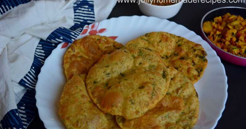 Dahi Methi Poori, How To Make Crispy Dahi Methi Puri Recipe | Indian Puffed Bread With Fenugreek
