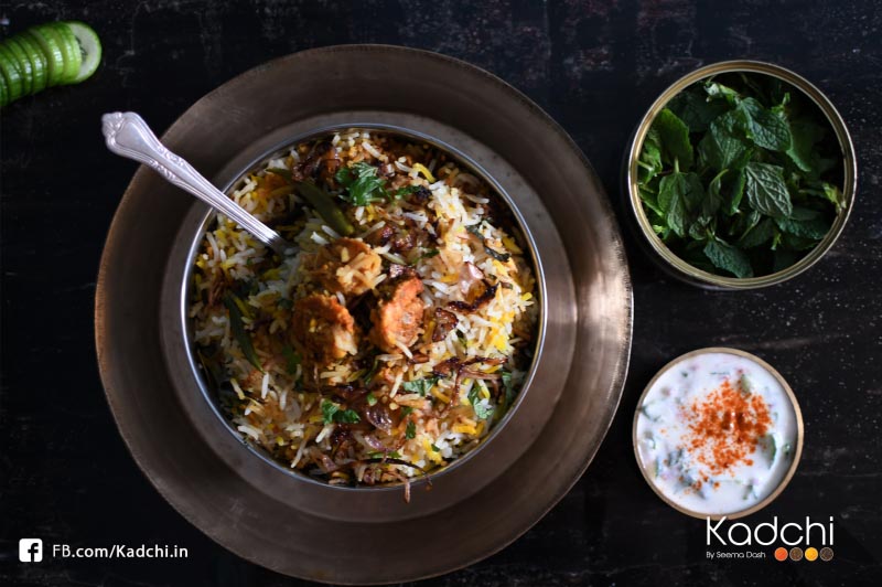 Easy Home Made Prawn Dum Ka Biriyani Reciep