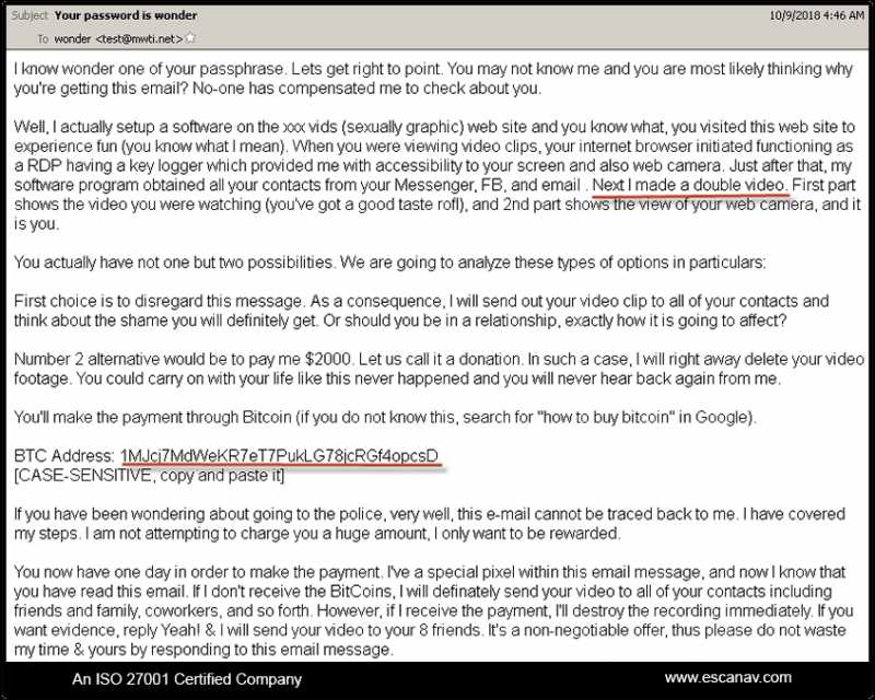 Extortion Spam Emails Have Raked In INR 1.5 Crore Since August 2018: EScan