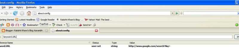 Firefox Tip: Make Address Bar Your Google Search Box