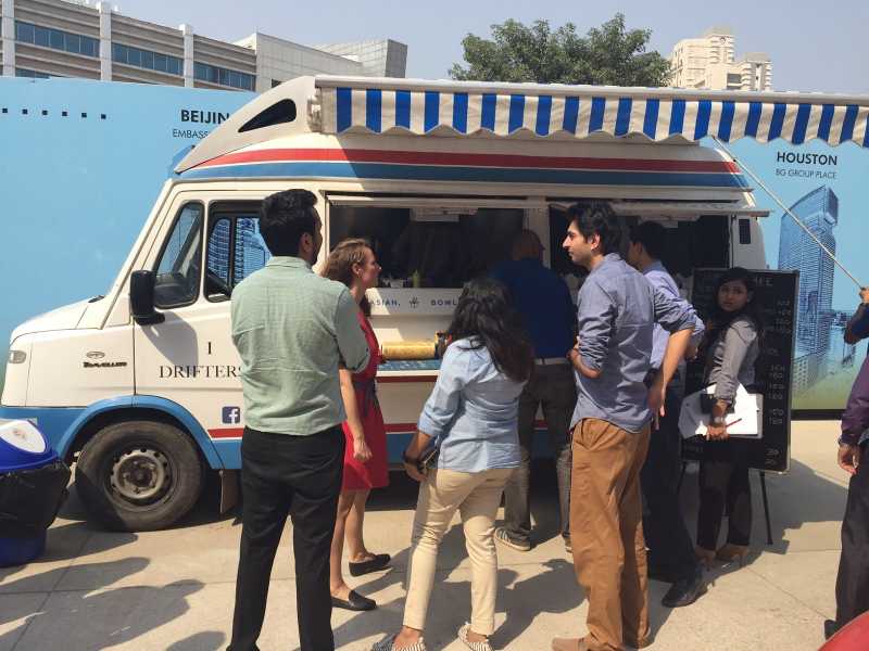 Food Trucks At One Horizon Center, Gurgaon