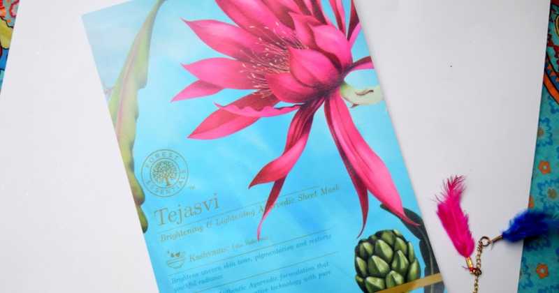 Forest Essential Tejasvi Lightening & Brightening Ayurvedic Sheet Mask Review, Price, Buy Online