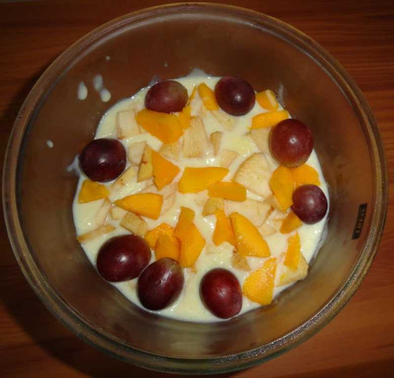 Fruit Custard : Frozen Sugar Free Dessert