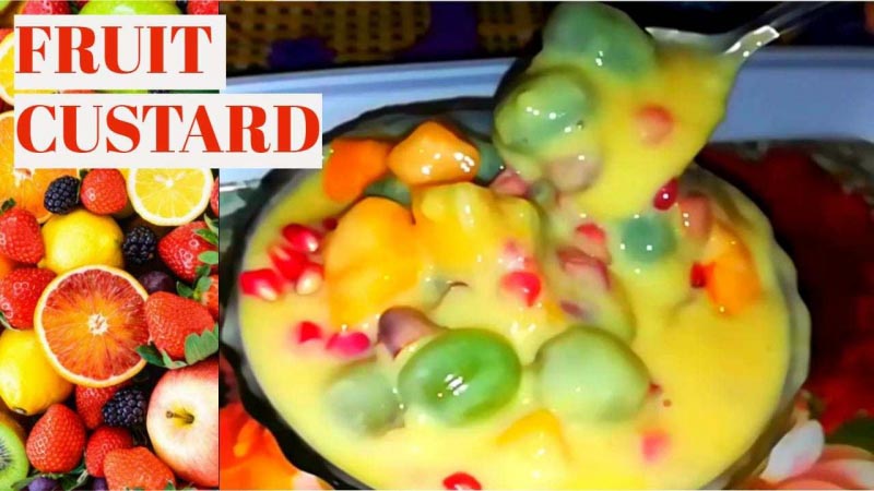 Fruit Custard Recipe | How To Make Fruit Custard | Easy Custard Recipe
