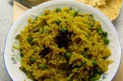 Green Peas Pulao recipe, How to make peas pulao