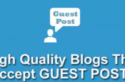Guest Blogging Sites | List of Guest Blogging sites To Create Backlinks
