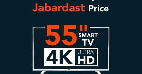 HOM 55 Inch Smart LED TV "Bada Size, Zabardast Price"
