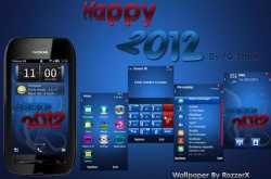 Happy 2012 mobile Theme