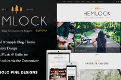 Hemlock - A Responsive WordPress Blog Theme Free Download Nulled