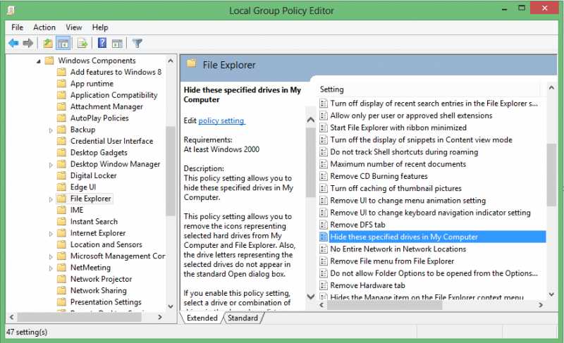 Hide The Derive Partitions In Windows Pc 